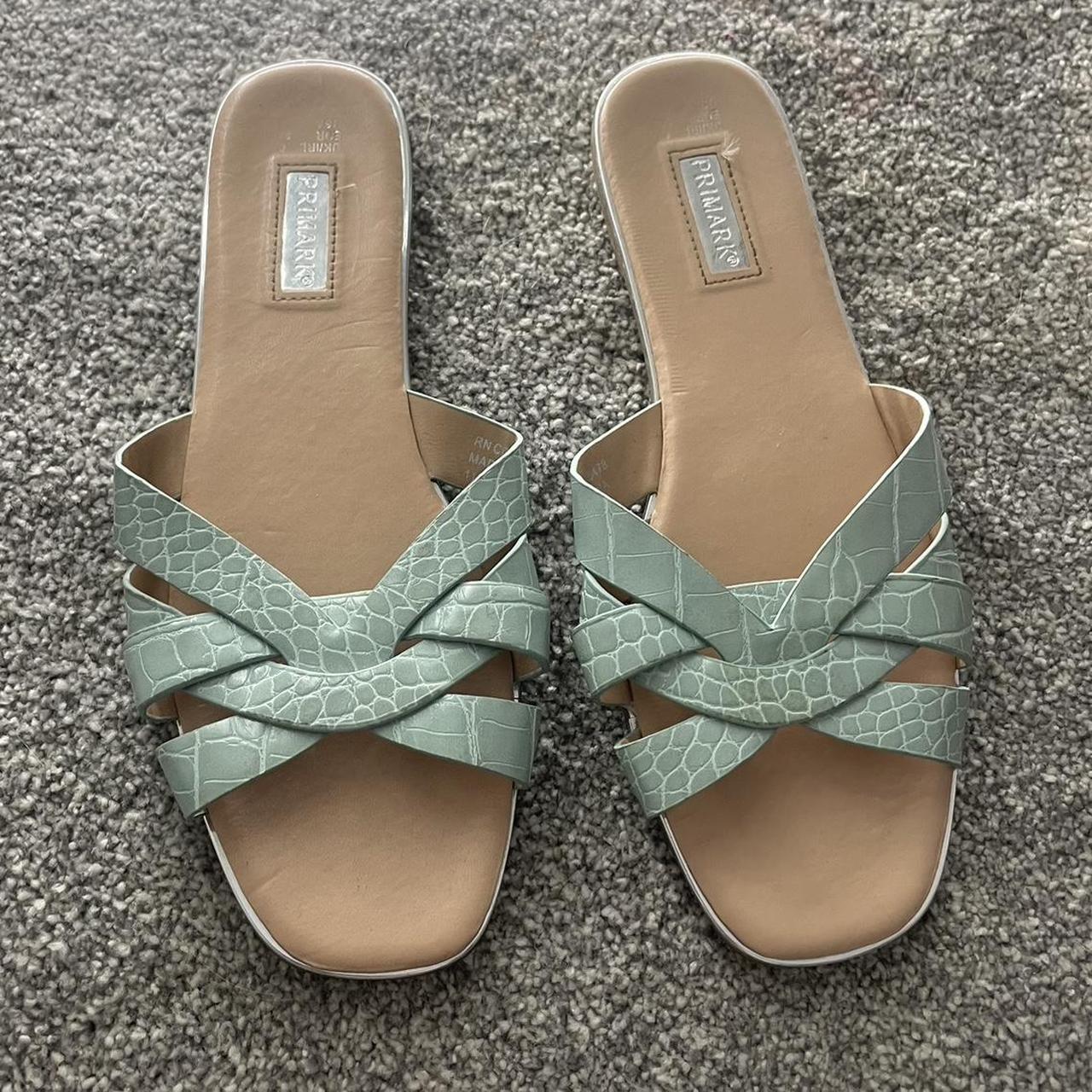 Sage Green Sandals, Originally Primark, Uk
