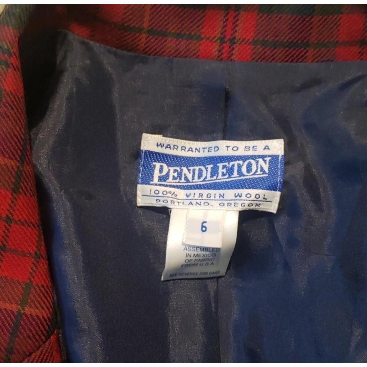 Pendleton Women's Jacket - Red/Multi - 6 – Red pl… - image 3