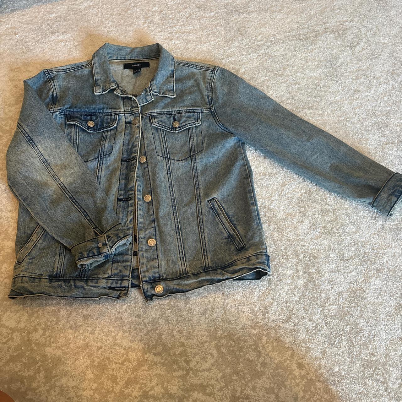 Forever 21 Women's Jacket Blue S – Blue denim jacket with New