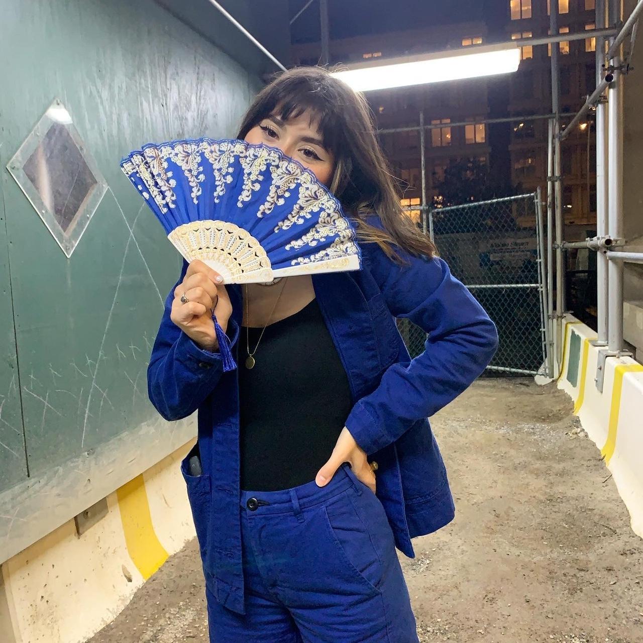 Everlane Women's Blue Suit Depop