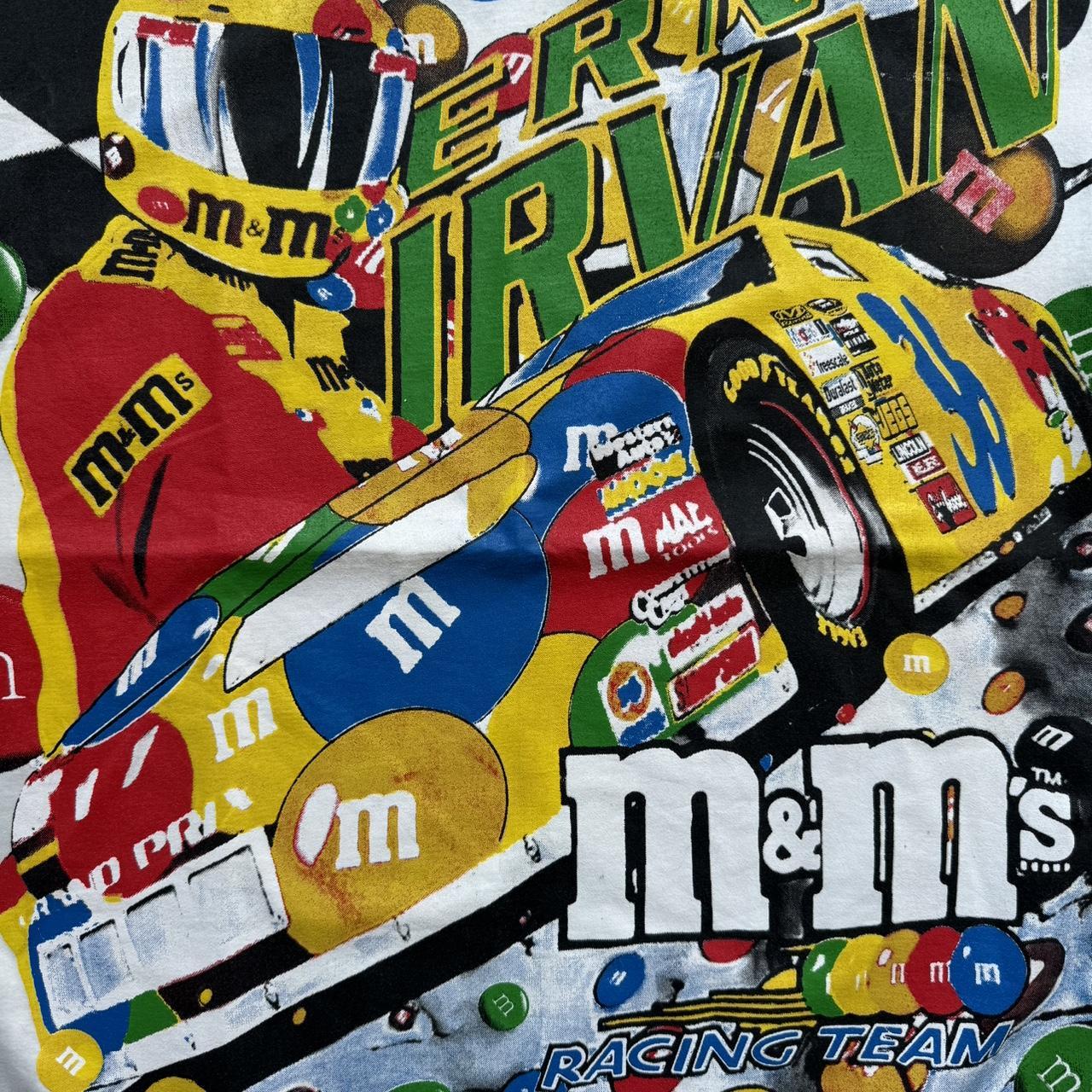 AOP vintage nascar m&m’s purchases shirt