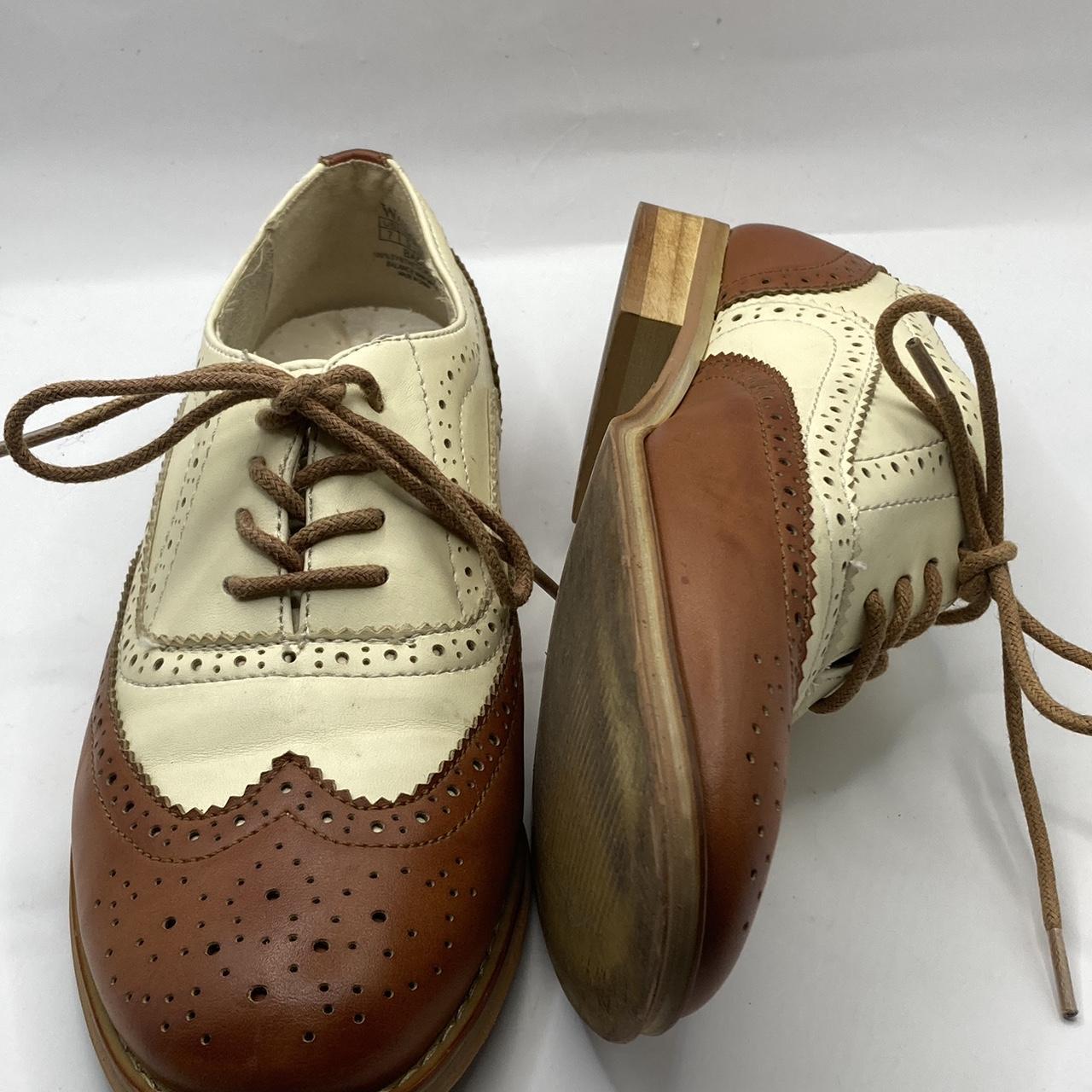 Cream on sale oxford shoes