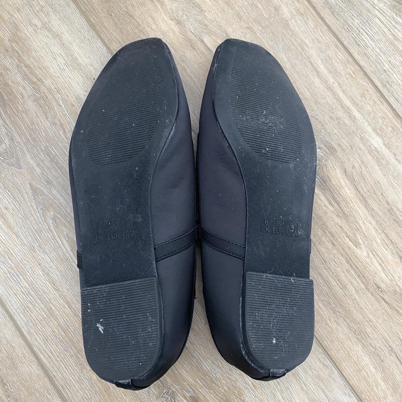 PRIMARK Ballet Flats in Black Satin Size US 8/EUR... - Depop