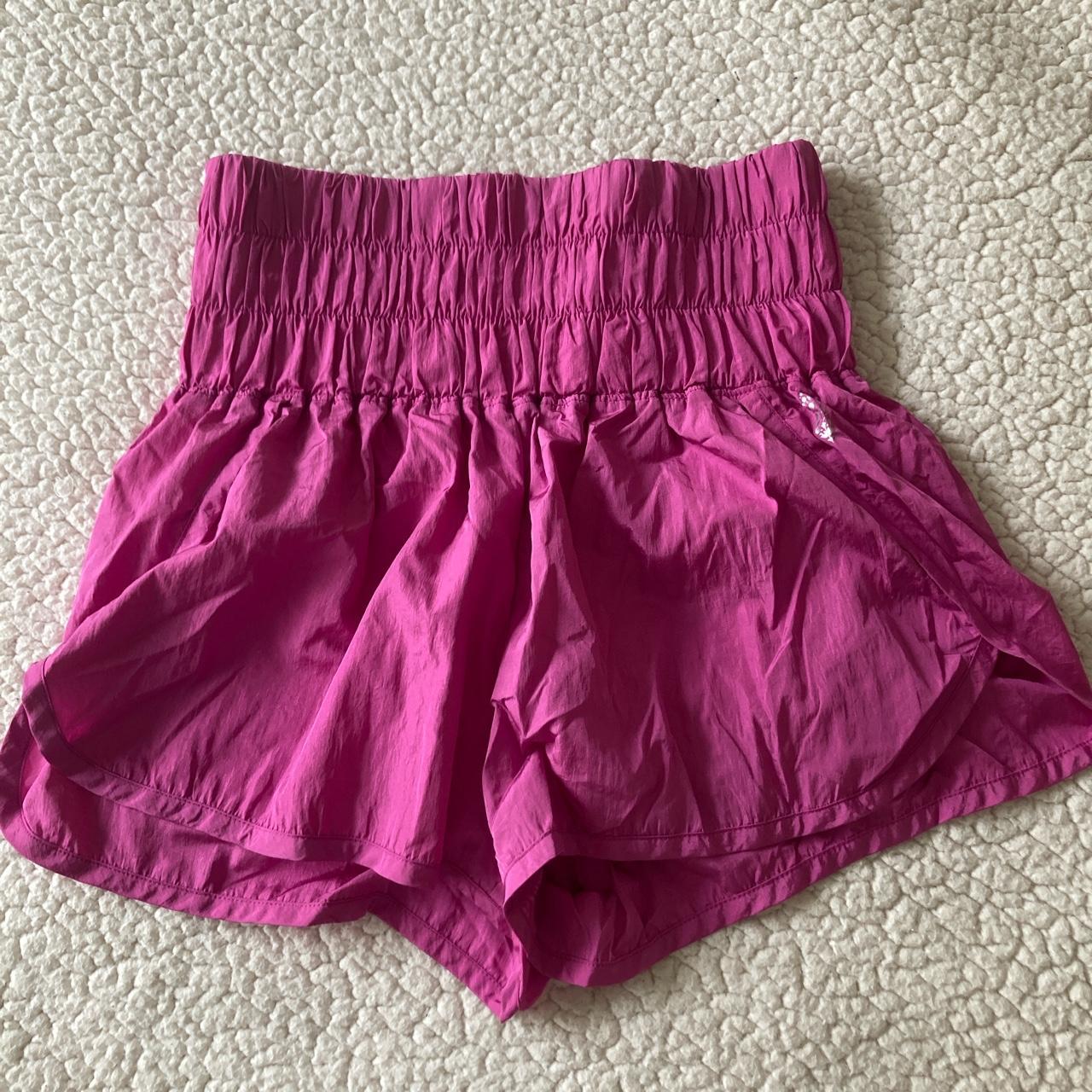 Free People Women's Pink Shorts | Depop