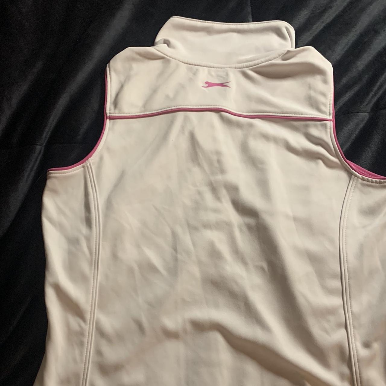 Slazenger Women's Pink and White Vest (3)