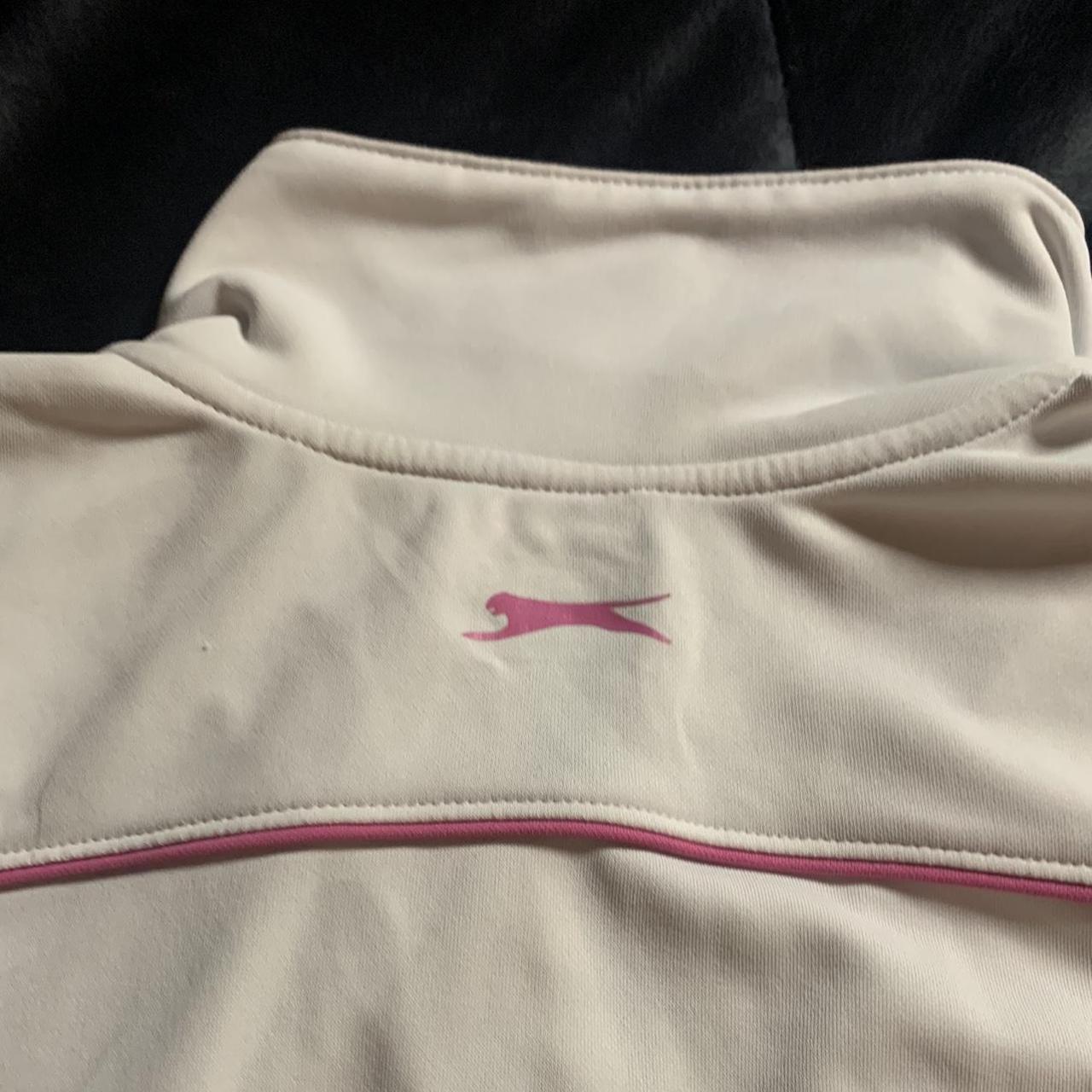 Slazenger Women's Pink and White Vest (4)