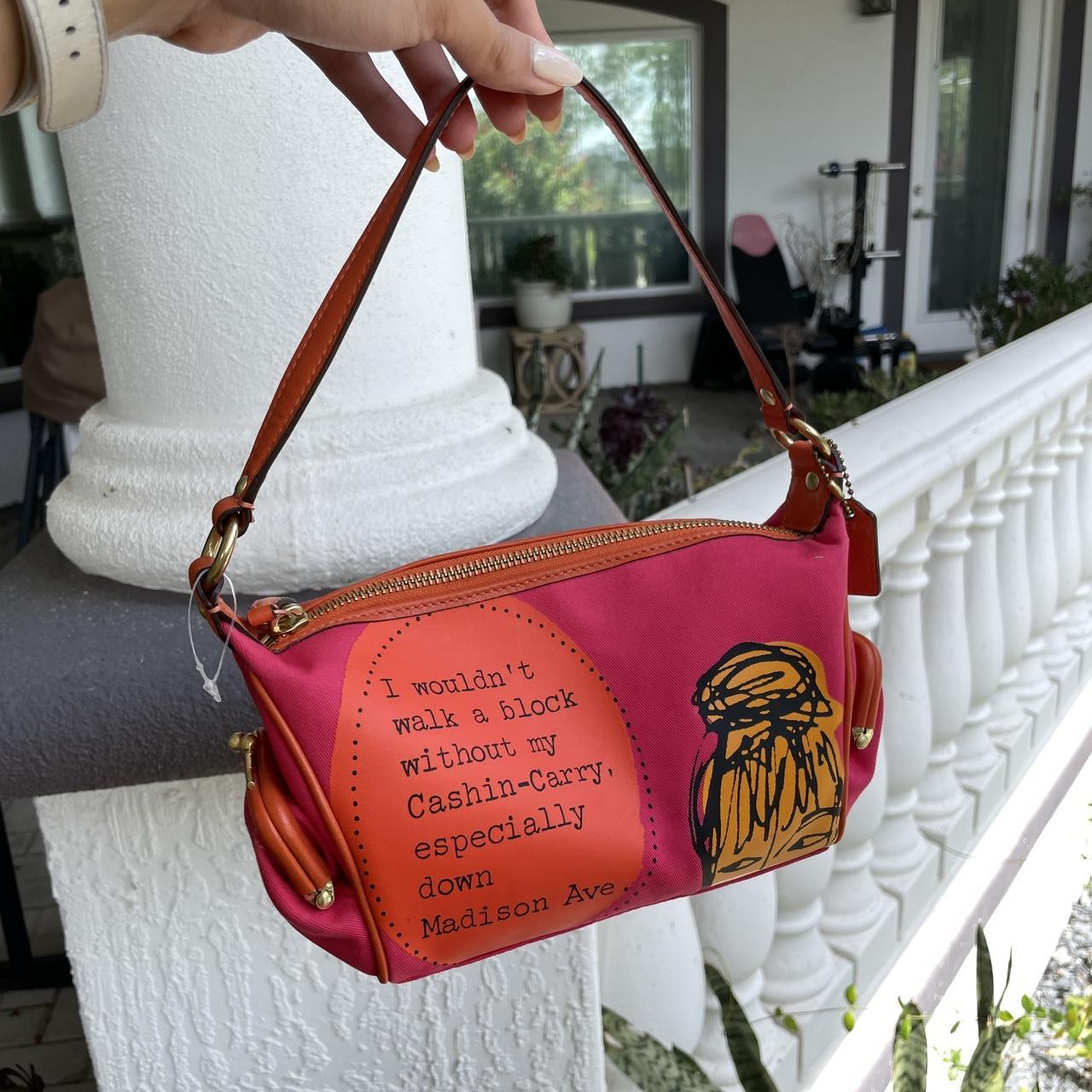 Vintage Kate Spade purse that has pink and white - Depop