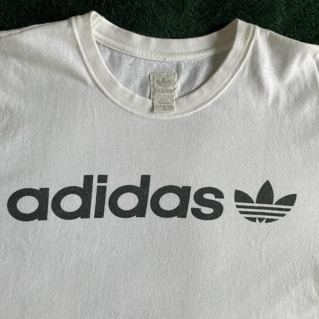 Vintage 90s Adidas T-shirt with older tag design.... - Depop