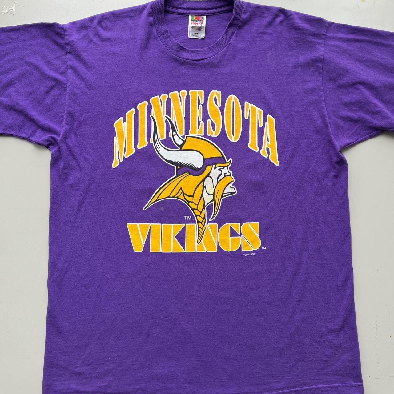 Vintage 1990's Minnesota Vikings Randy Moss T-Shirt - Depop