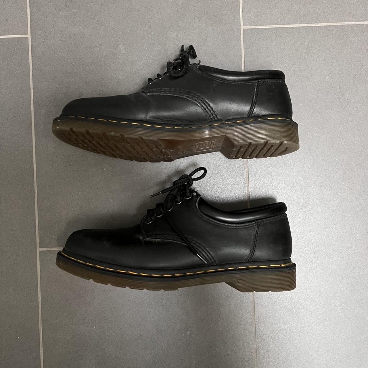 Dr. Martens Men's Black and Yellow Oxfords