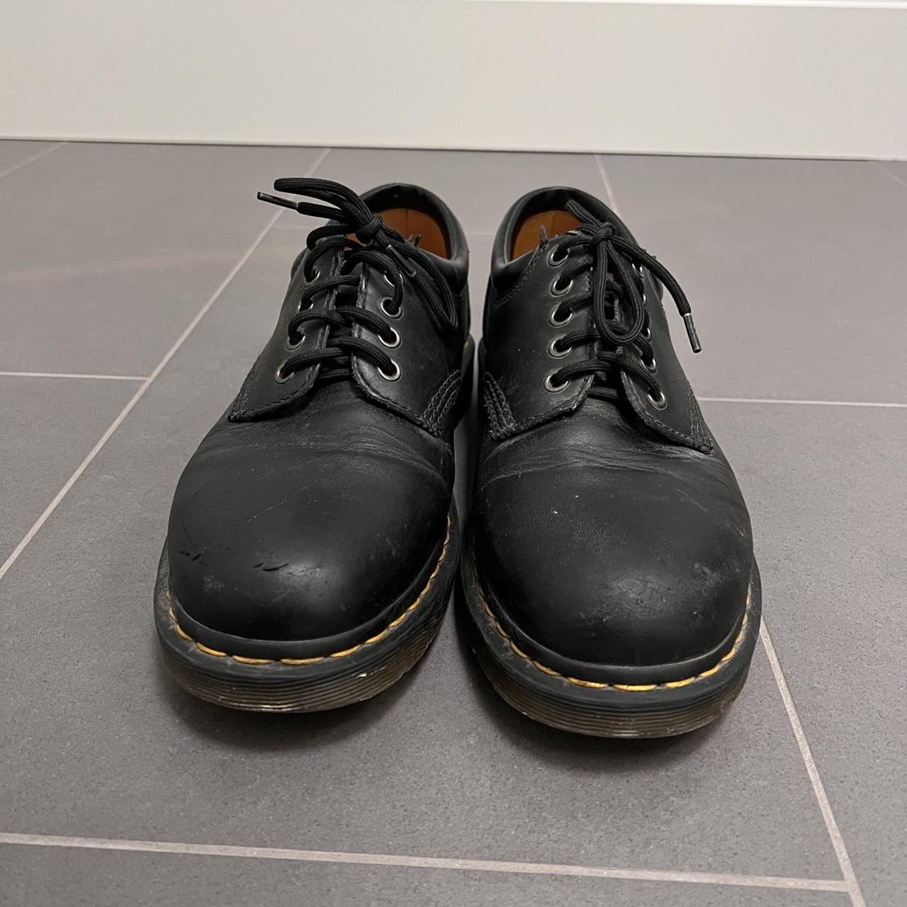 Dr. Martens Men's Black and Yellow Oxfords (4)