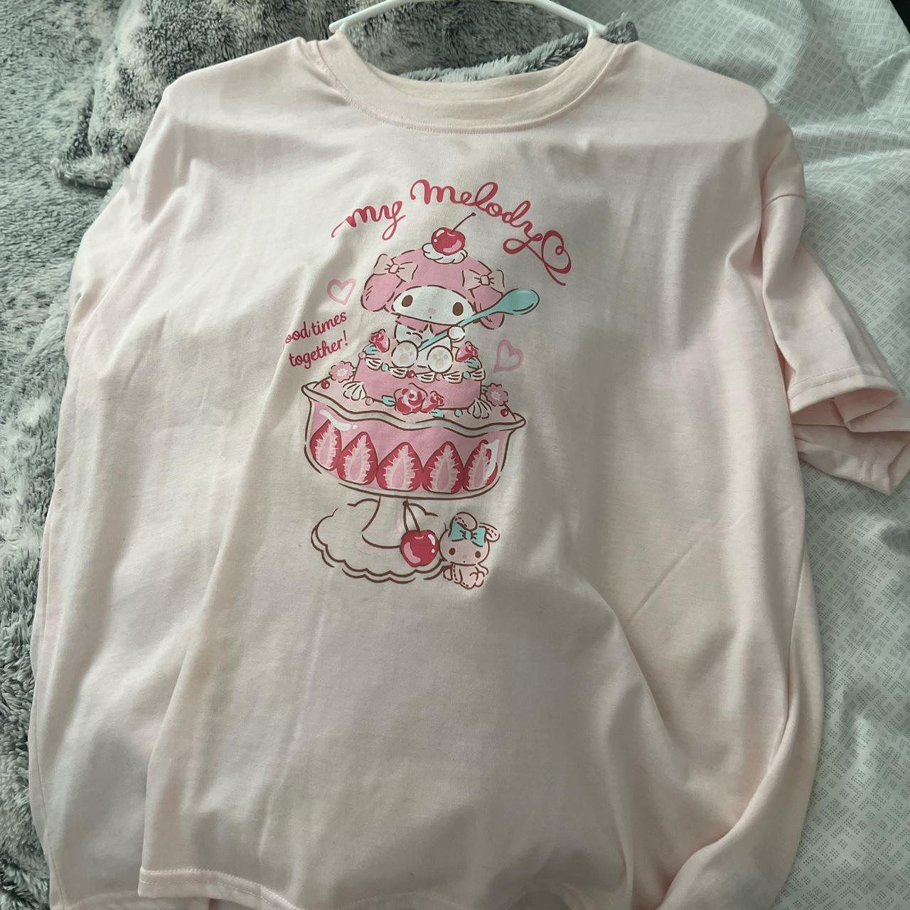 My Melody Pink One Size Shirt - Sanrio - Depop