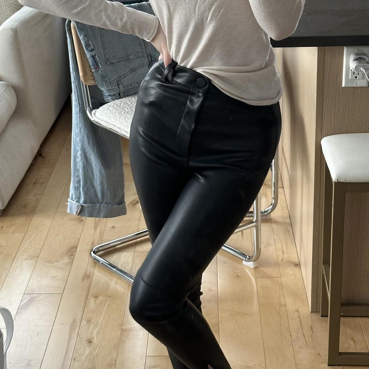 Zara store latex pants