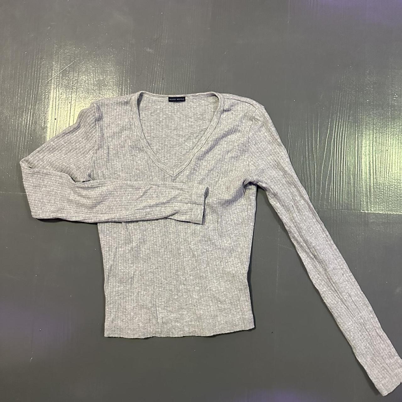 Brandy Melville Grey Sweater Depop