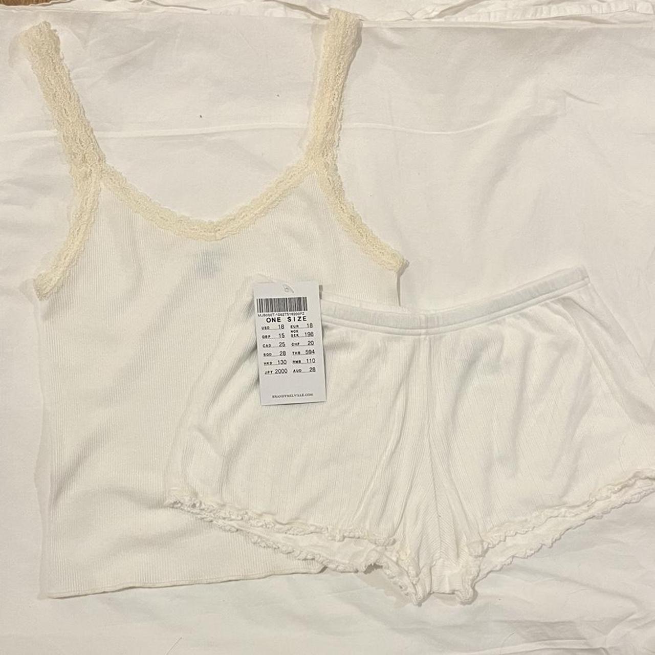 matching lace pajama set from brandy melville... Depop
