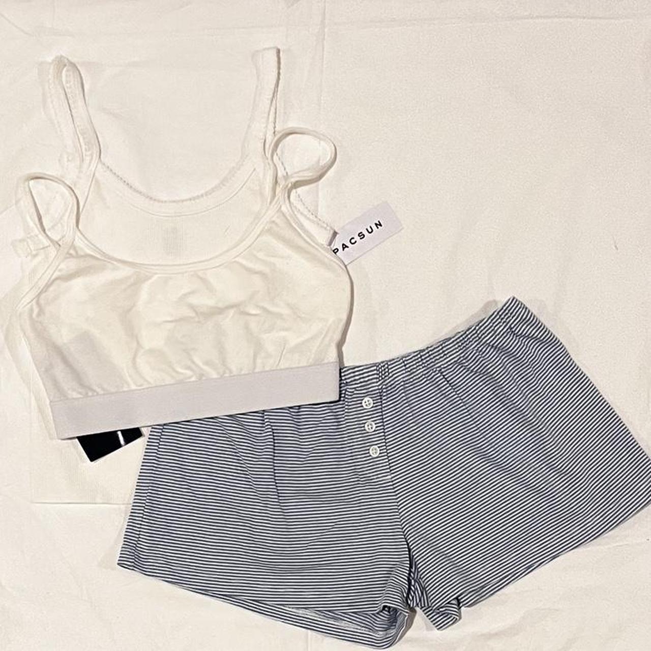 Brandy Melville Matching Pj Set Bra Bnwt Price Depop