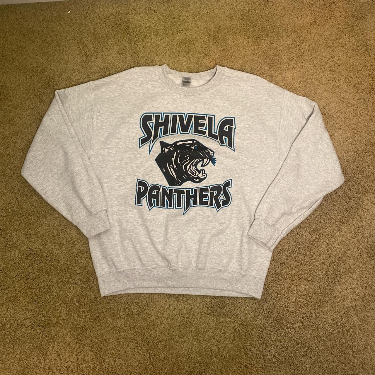 Vintage Panthers Sweatshirt Gildan Heavyweight - Depop