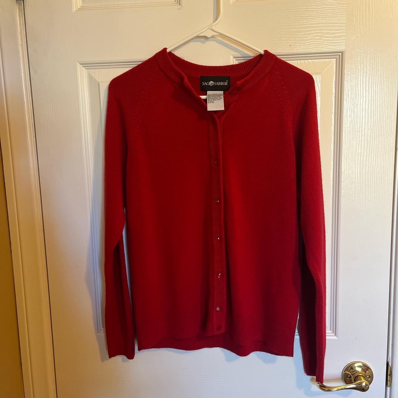 Sag Harbor Women's Red Cardigan