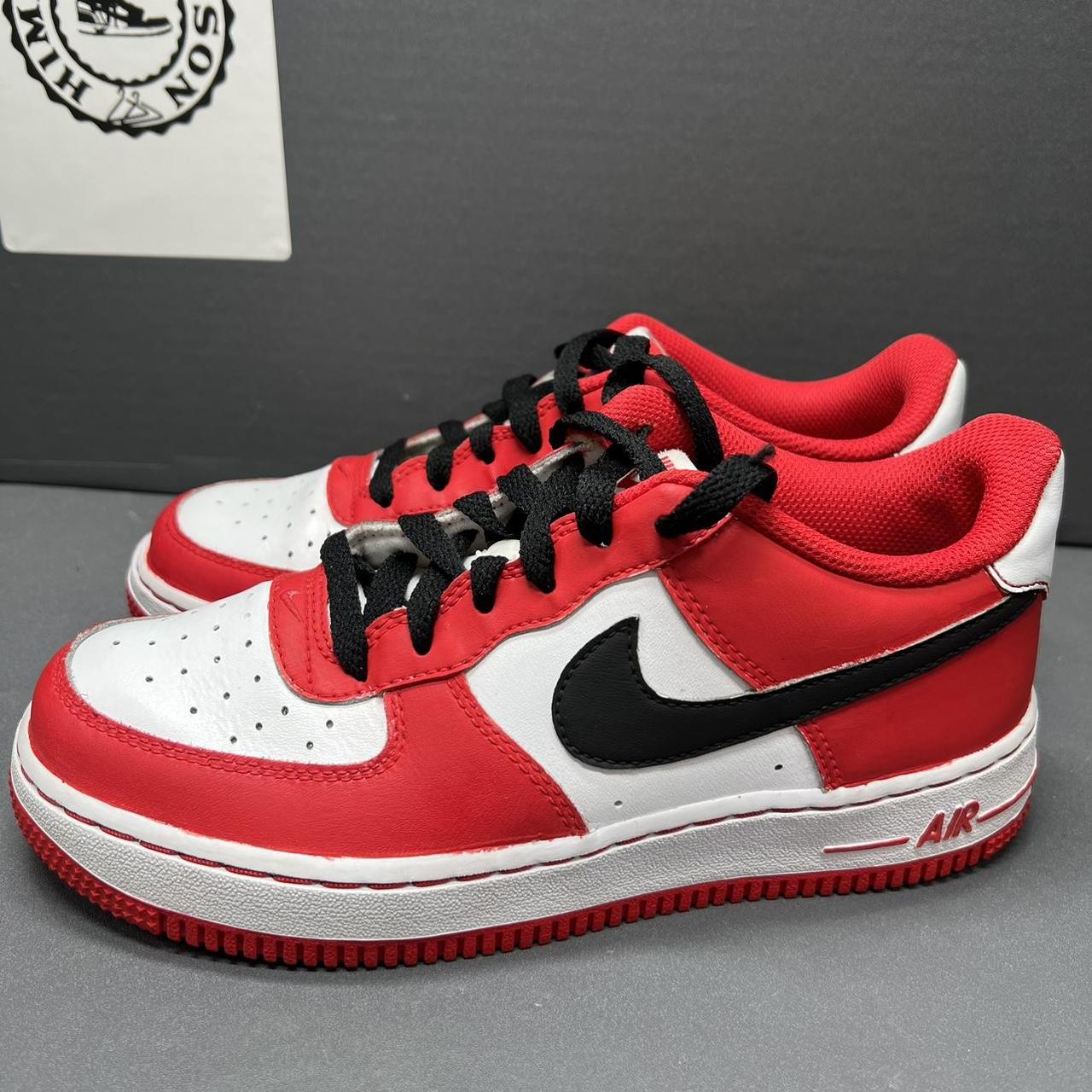 Air Force 1 Custom Low Two Tone Chicago Red White Shoes Men Women