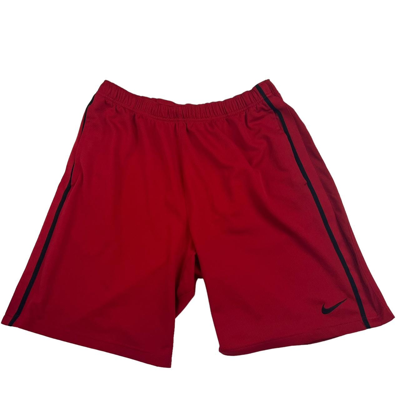 Nike Red Shorts Mens Large #nike #shorts #nikeshorts - Depop