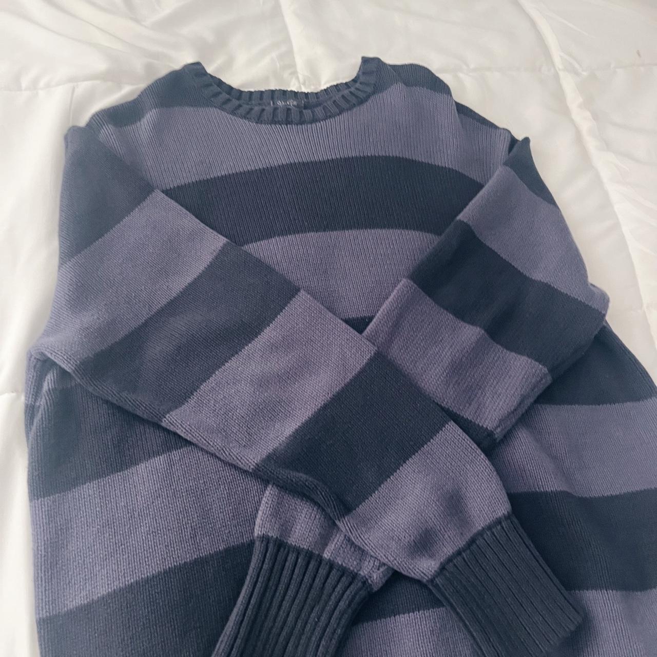 brandy brianna striped sweater worn 2x , no... - Depop