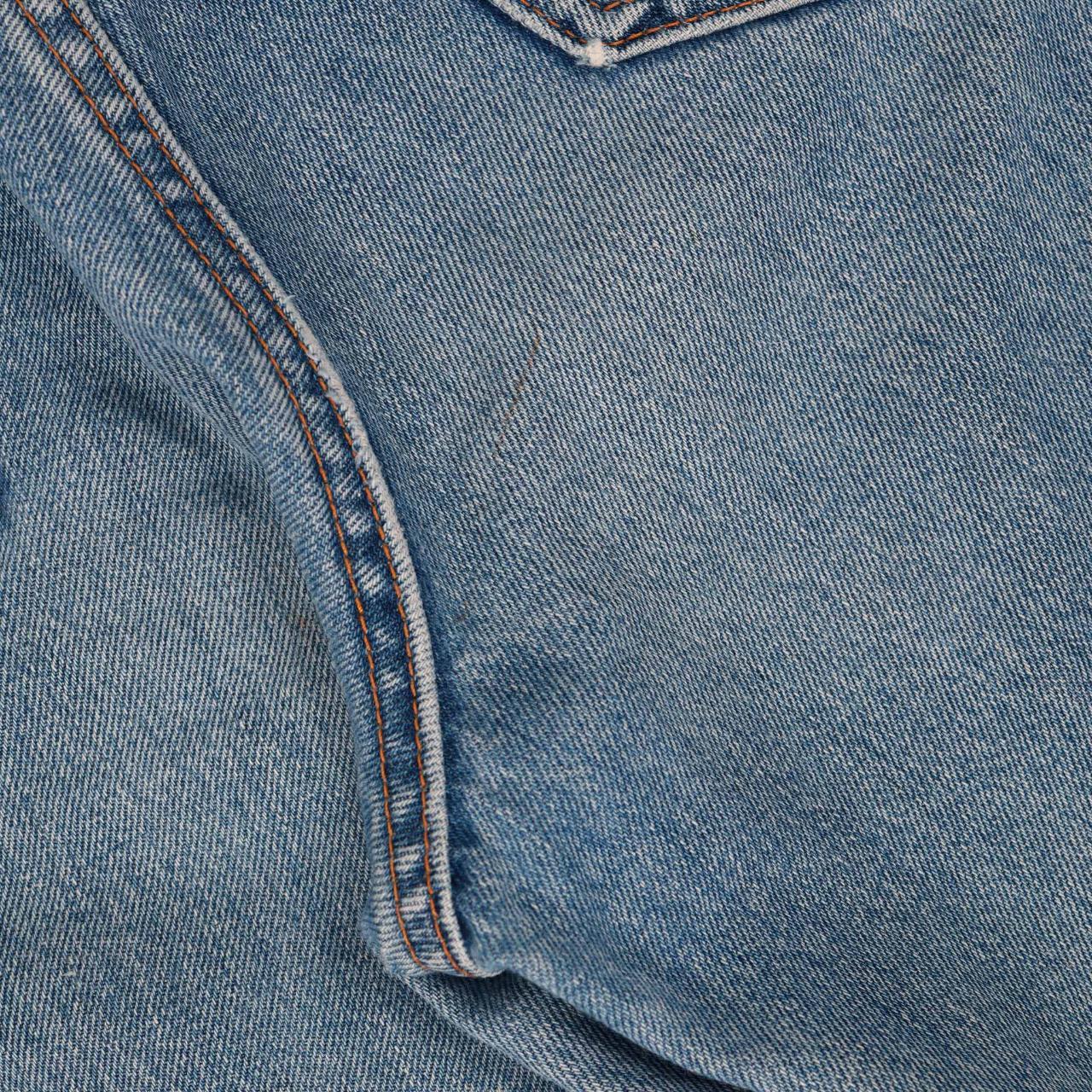 Rifle 90s Vintage Tapered Fit Denim Jeans in Blue... - Depop