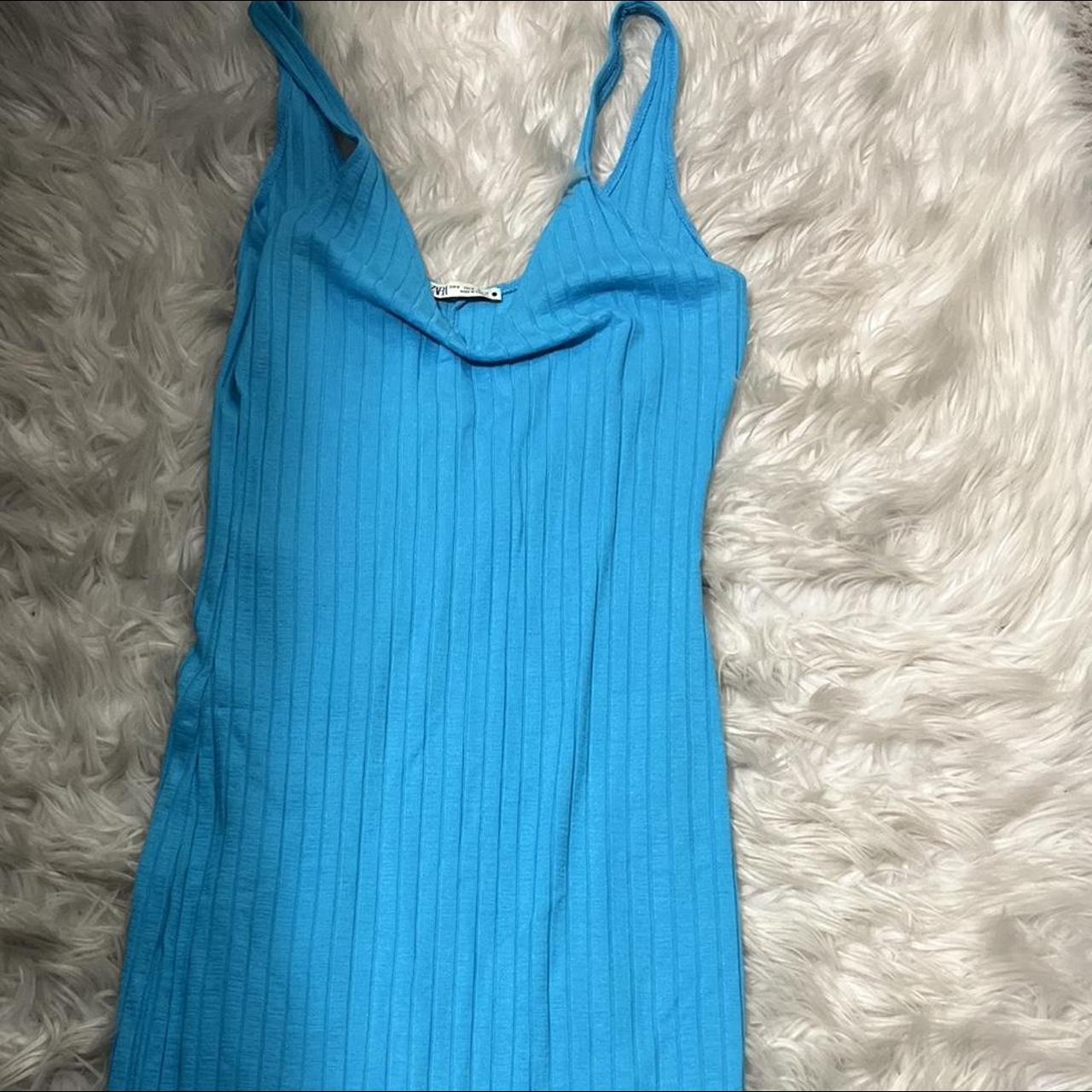 zara-women-s-blue-dress-depop