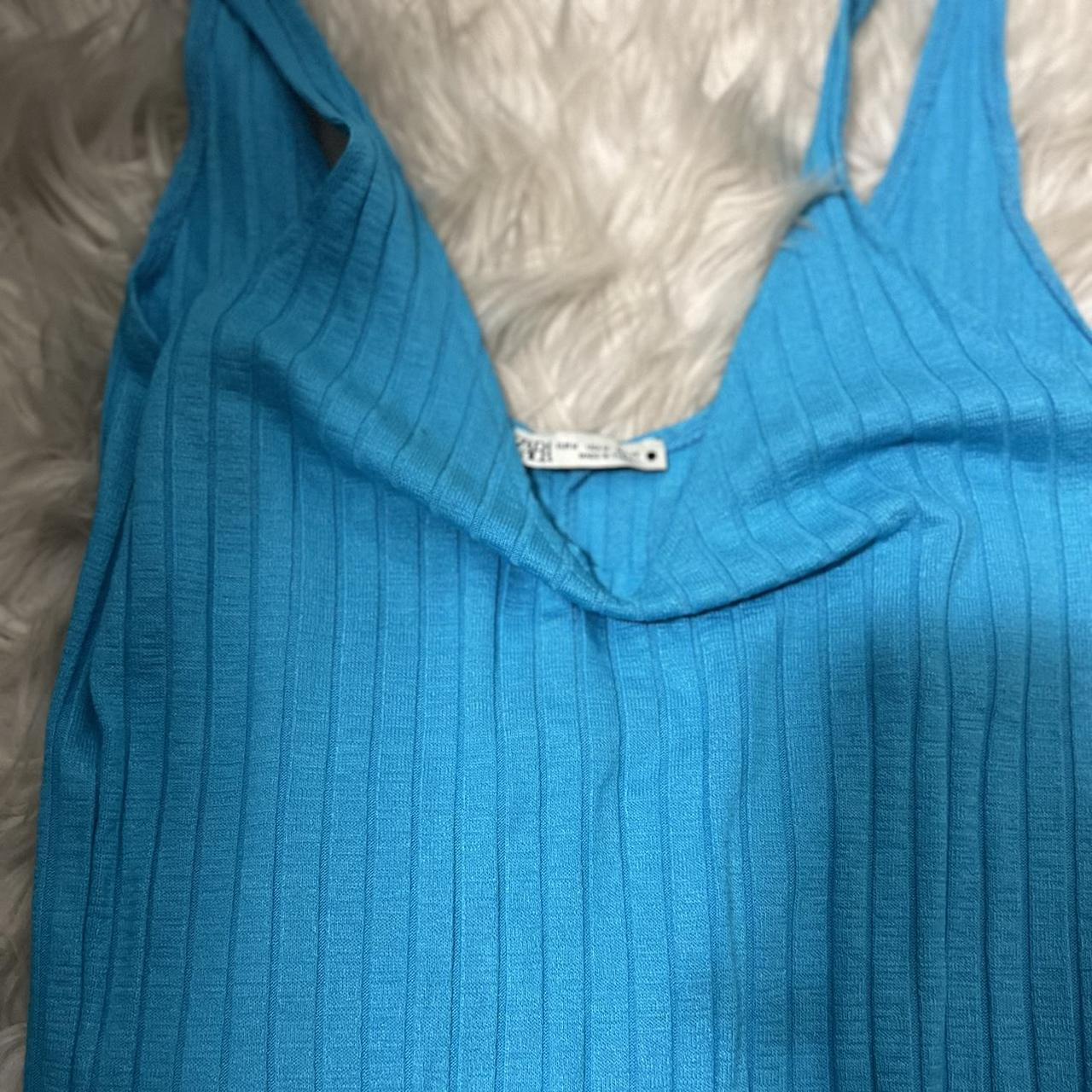 Zara Women's Blue Dress | Depop