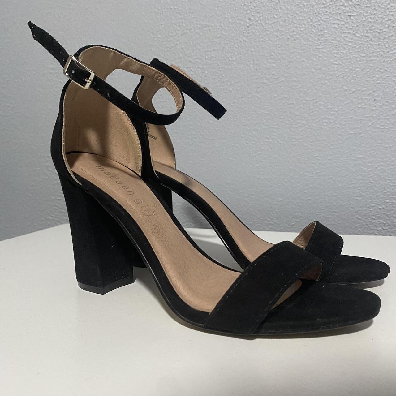 madden girl black heels