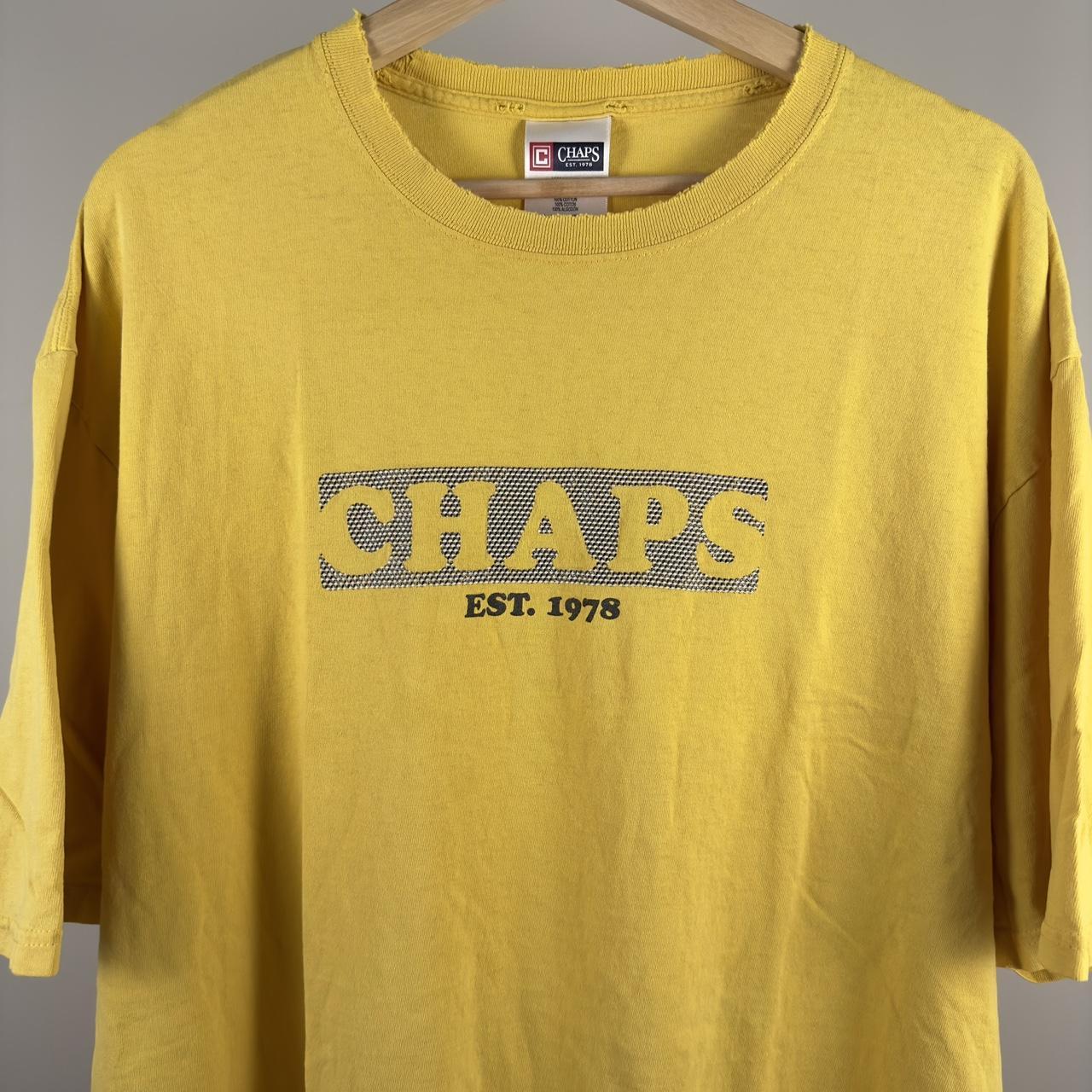 Vintage Chaps Ralph Lauren T-Shirt Distressed Chaps... - Depop