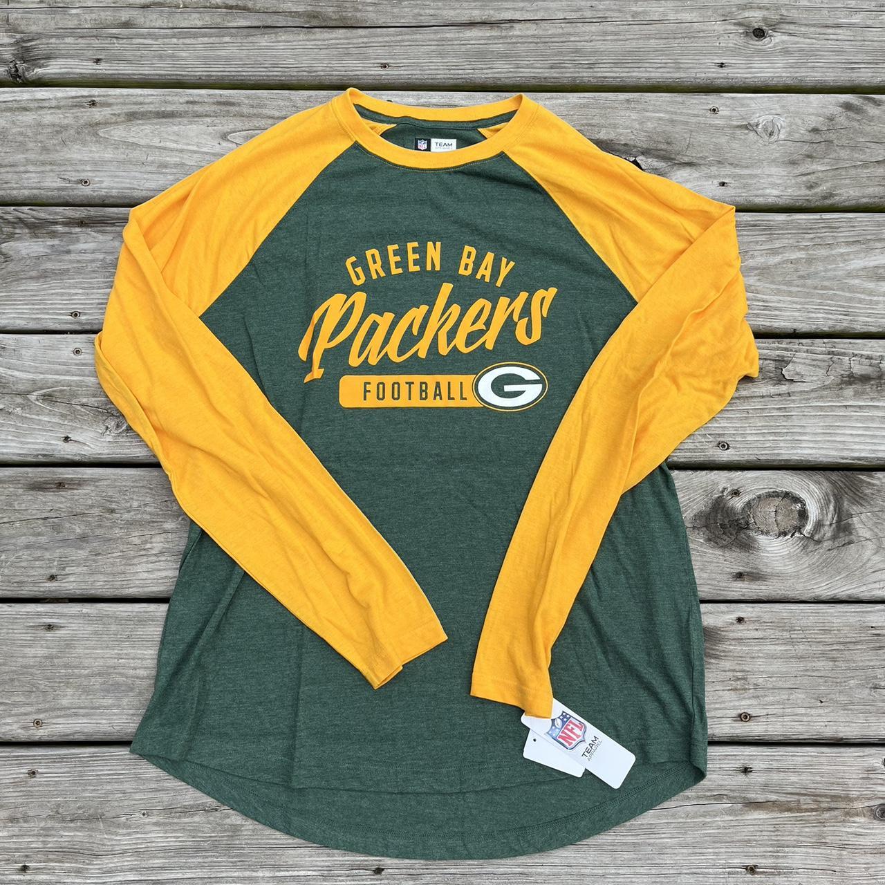 Green Bay Packers NFL Team Apparel Long Sleeve Shirt - Depop