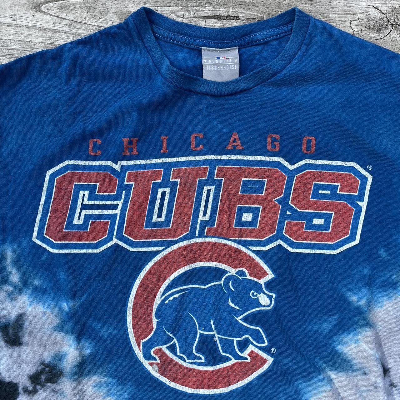 Y2K tie dye chicago cubs mlb tee 22” pit to - Depop