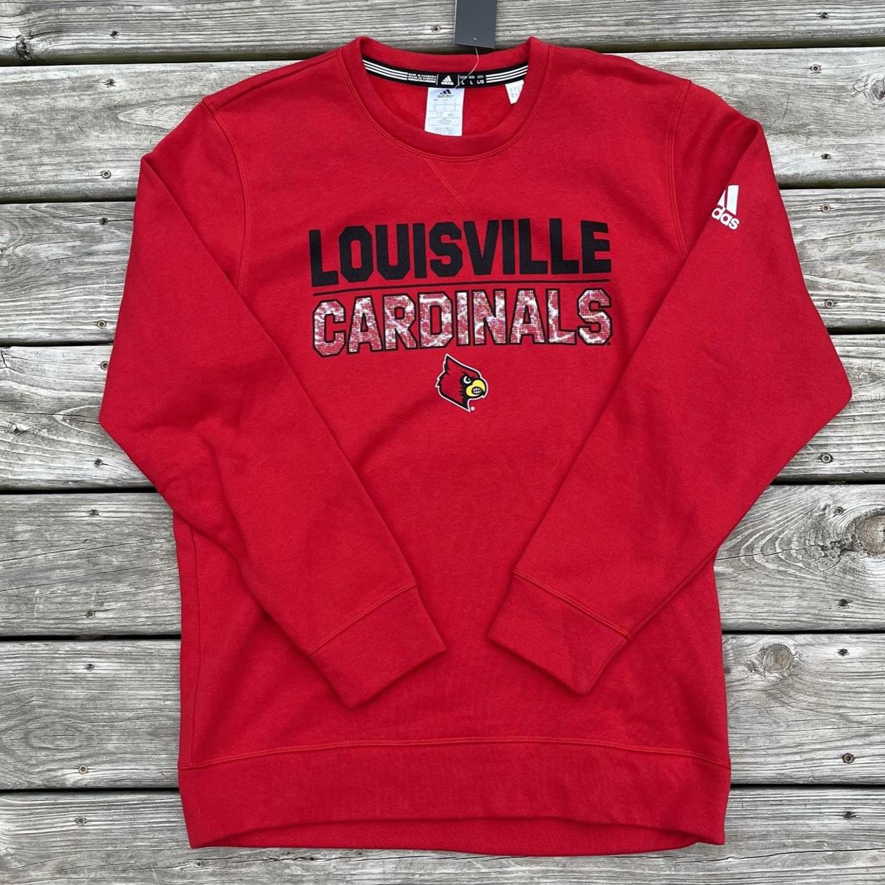 Adidas University Of Louisville Cardinals Crewneck Sweatshirt Men