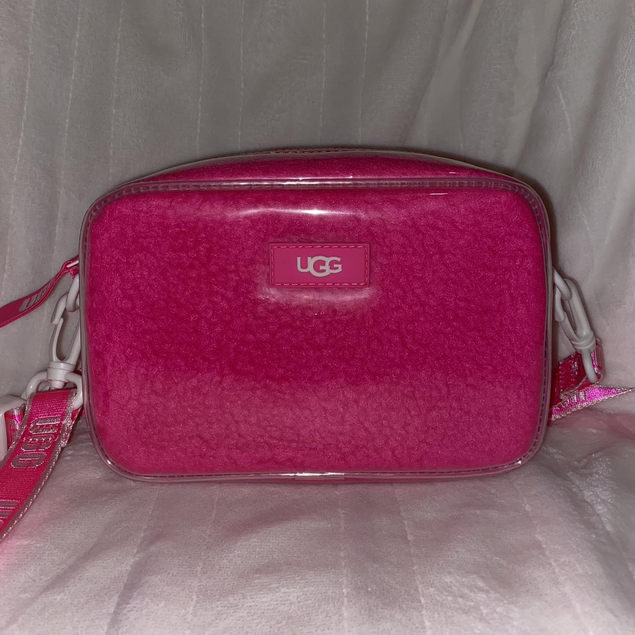 Pink clear ugg online purse