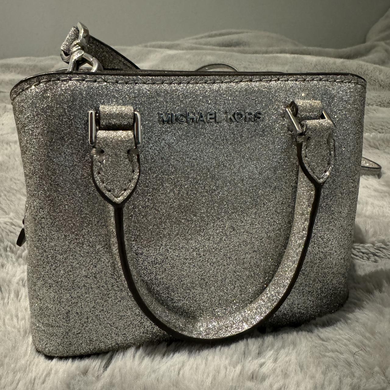 Michael Kors Lavender Mini Wallet Purse Silver Chain Leather | Leather  chain, Purse wallet, Mini wallet
