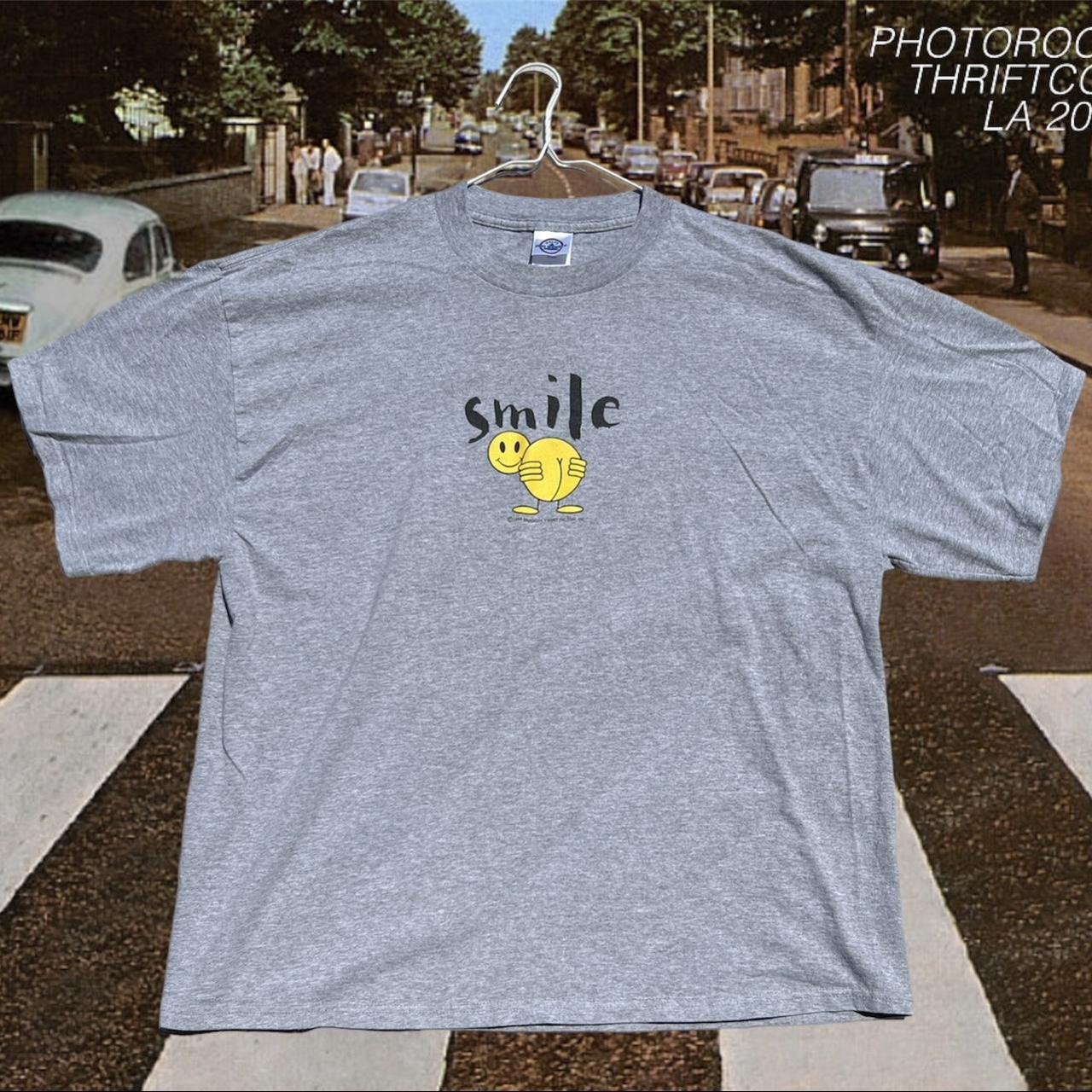 People Men's Grey and Yellow T-shirt | Depop