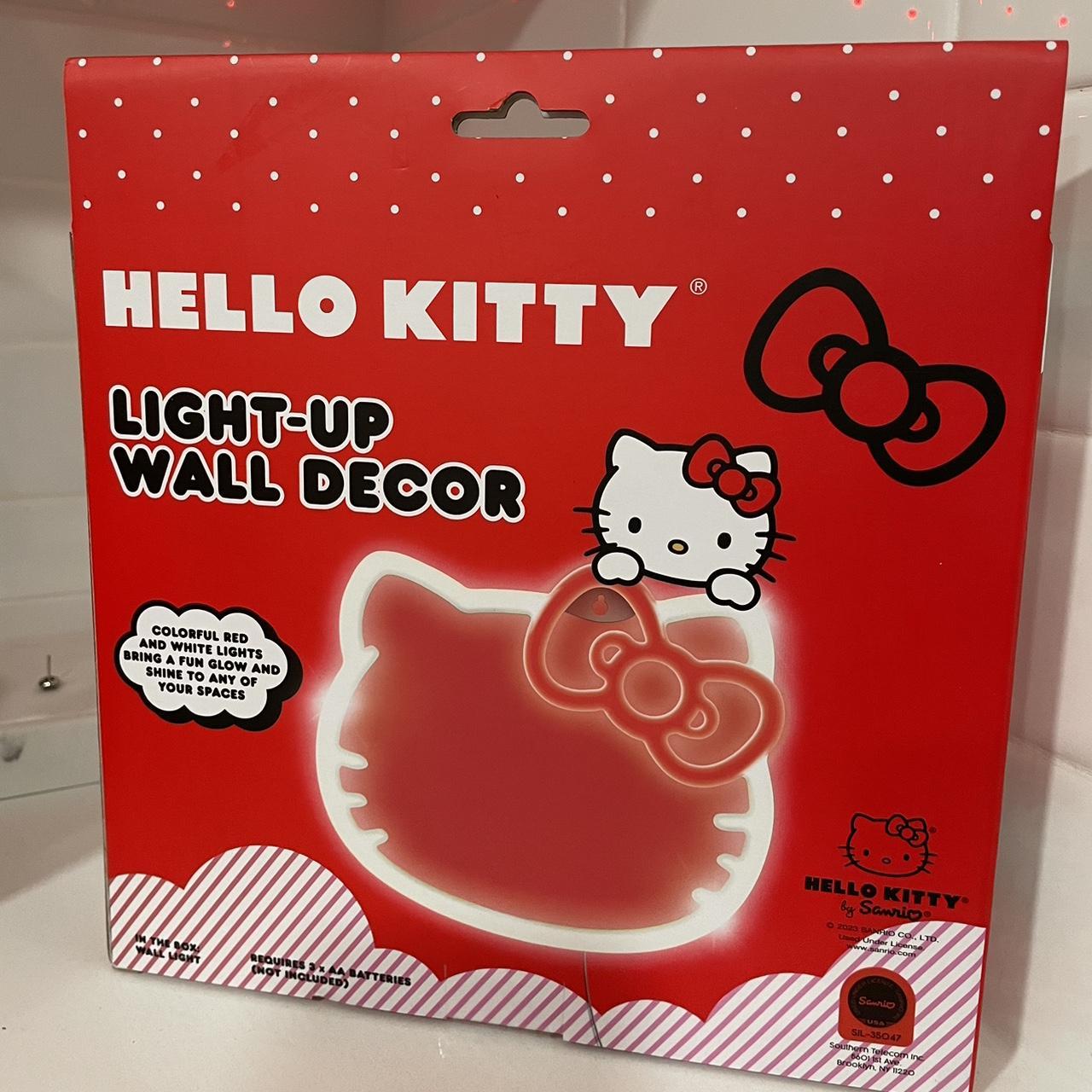 Hello Kitty Light Up Wall Decor Brand New Requires... - Depop