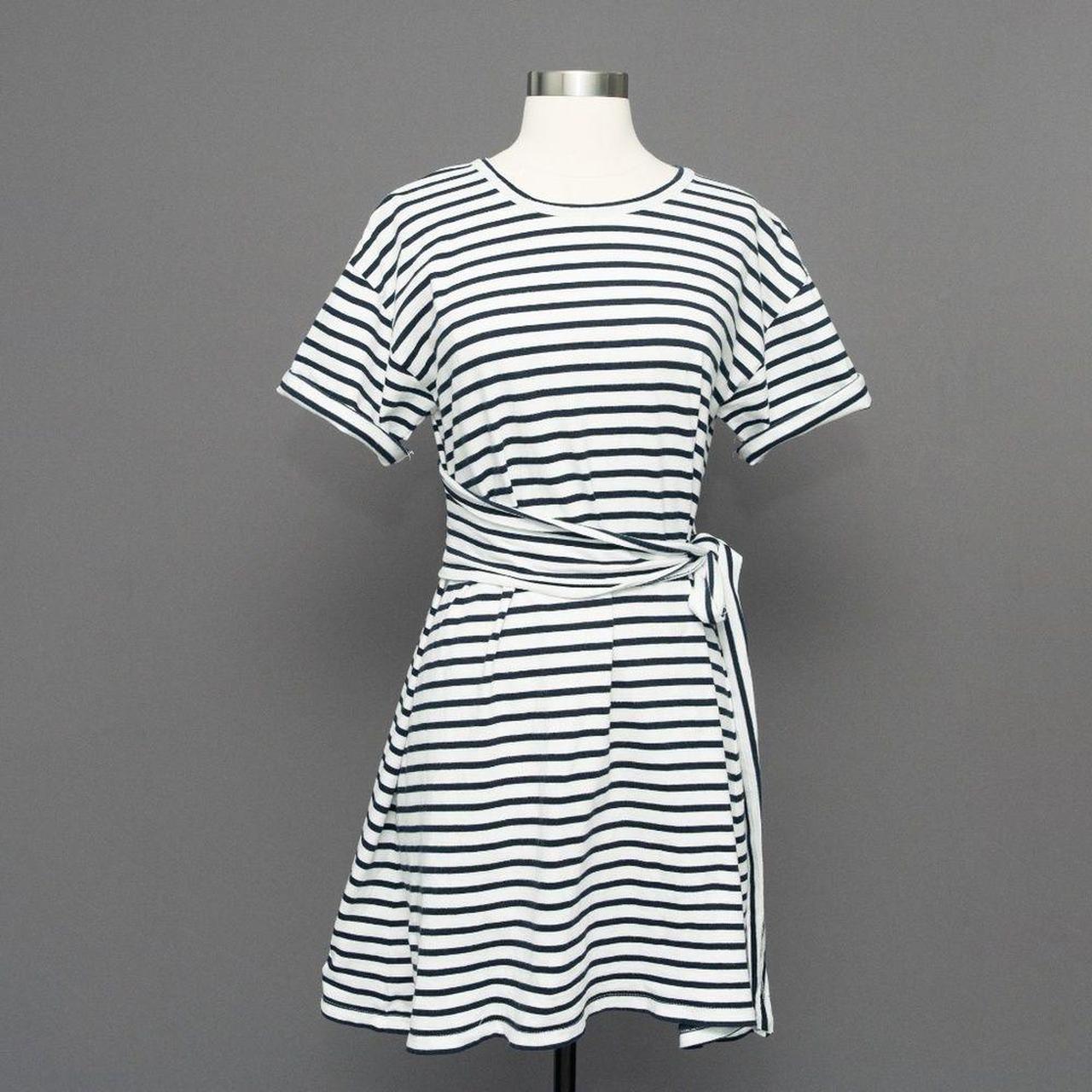 A.L.C. Jersey cotton striped knit mini dress. Size