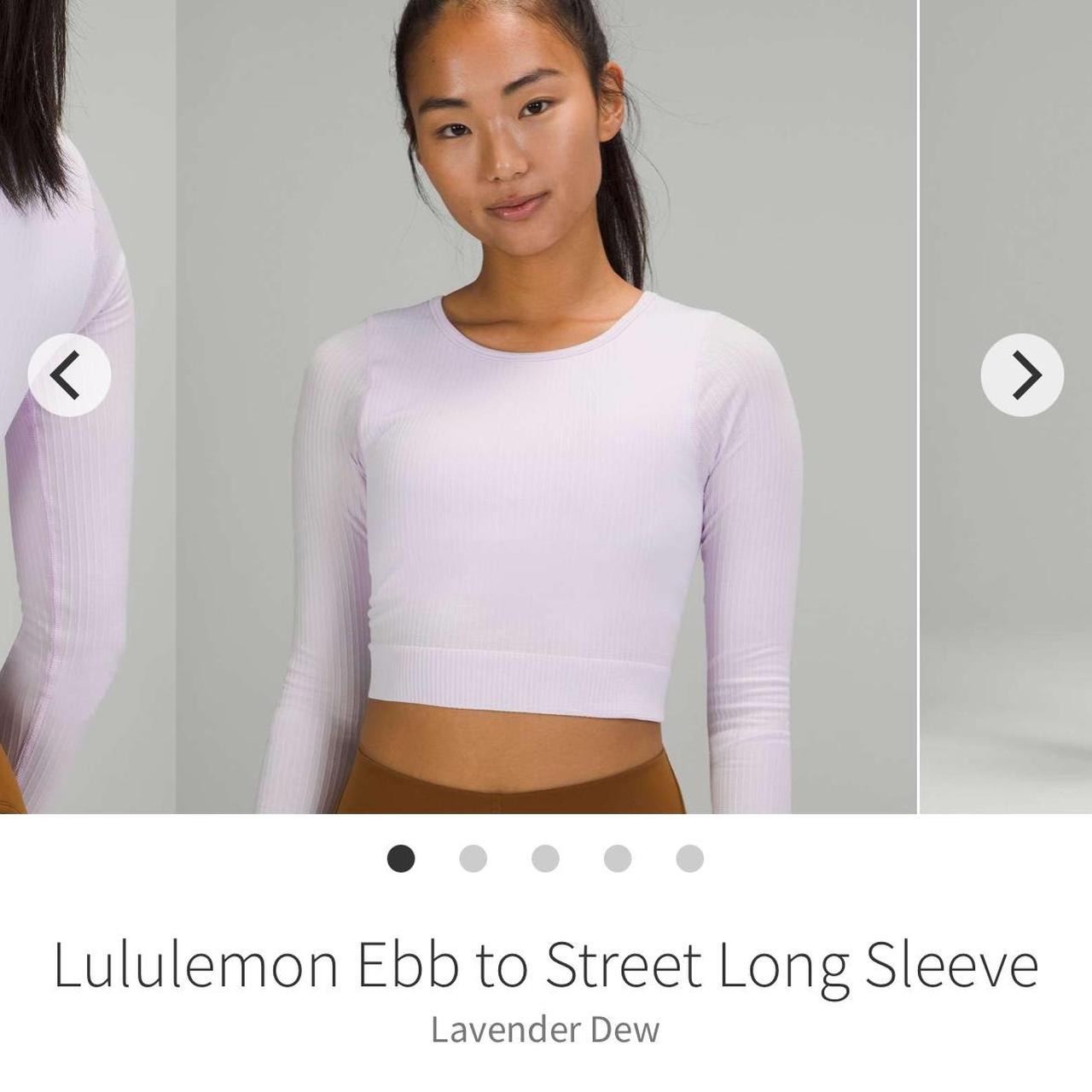 Lululemon Ebb to Street Long Sleeve Purple Lavender - Depop