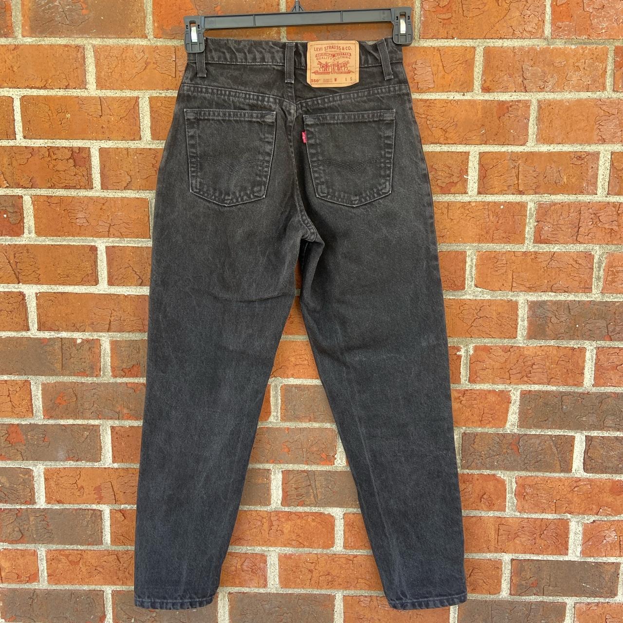 Vintage 1994 black Levis 550 jeans made in the USA....
