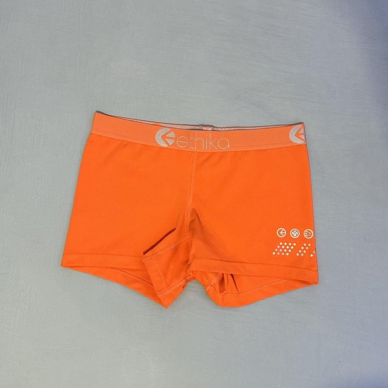 Ethika Women's Orange Shorts Depop