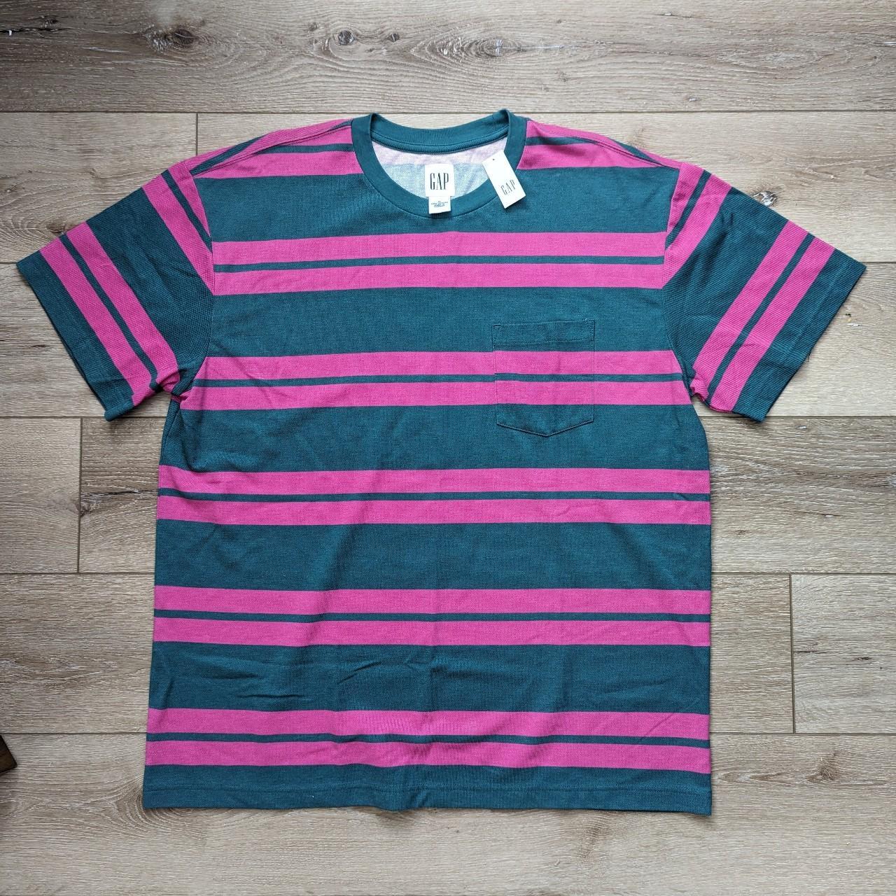 Dead stock GAP striped T. Men's size XL. Brand new... - Depop