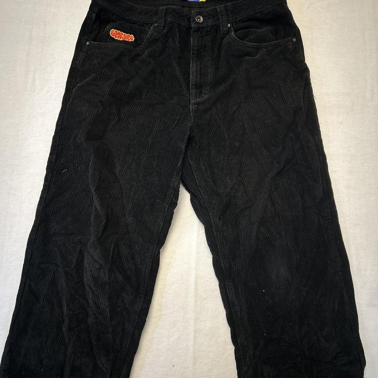 Empyre black corduroy skater baggy pants sz 32... - Depop