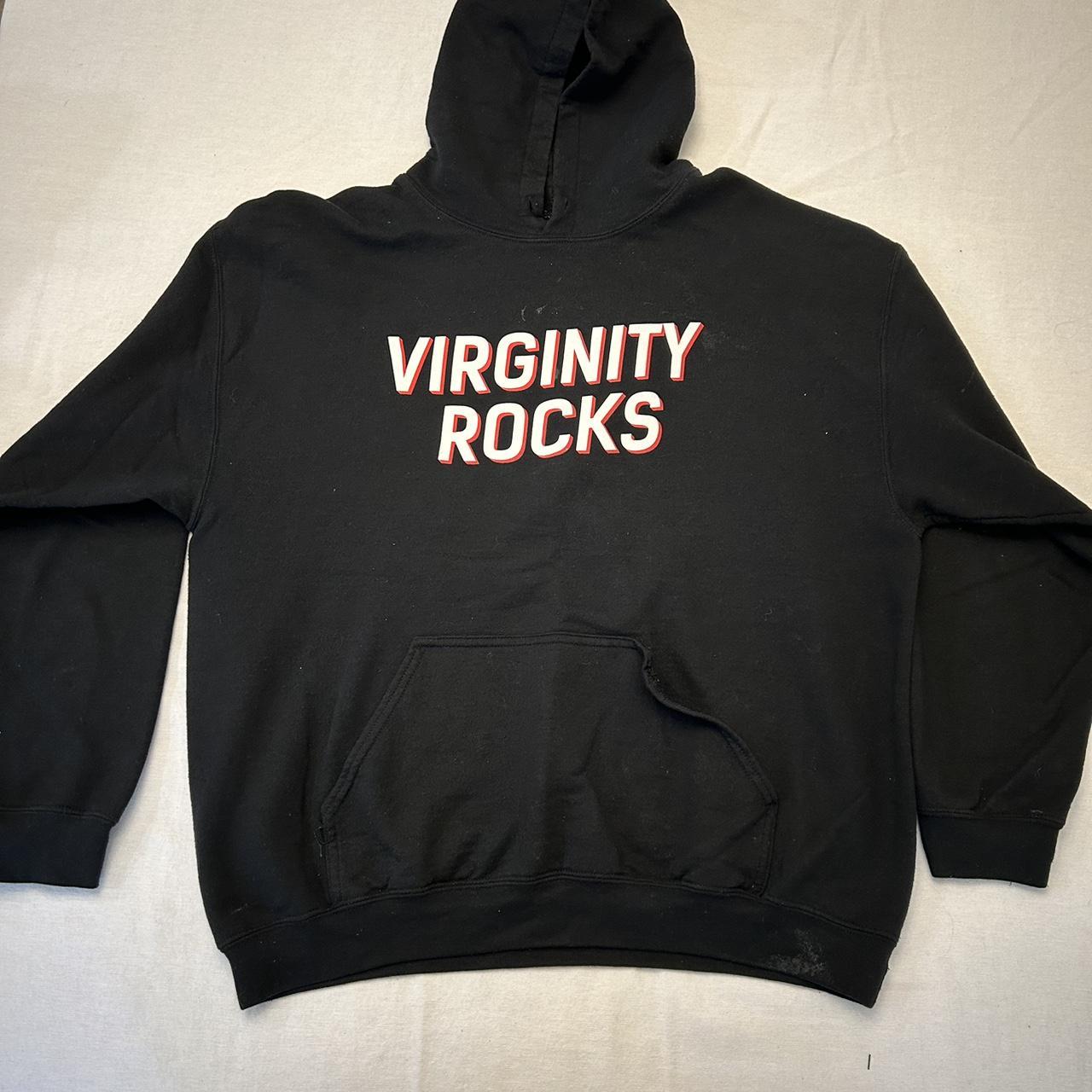 Virginity rocks black online hoodie