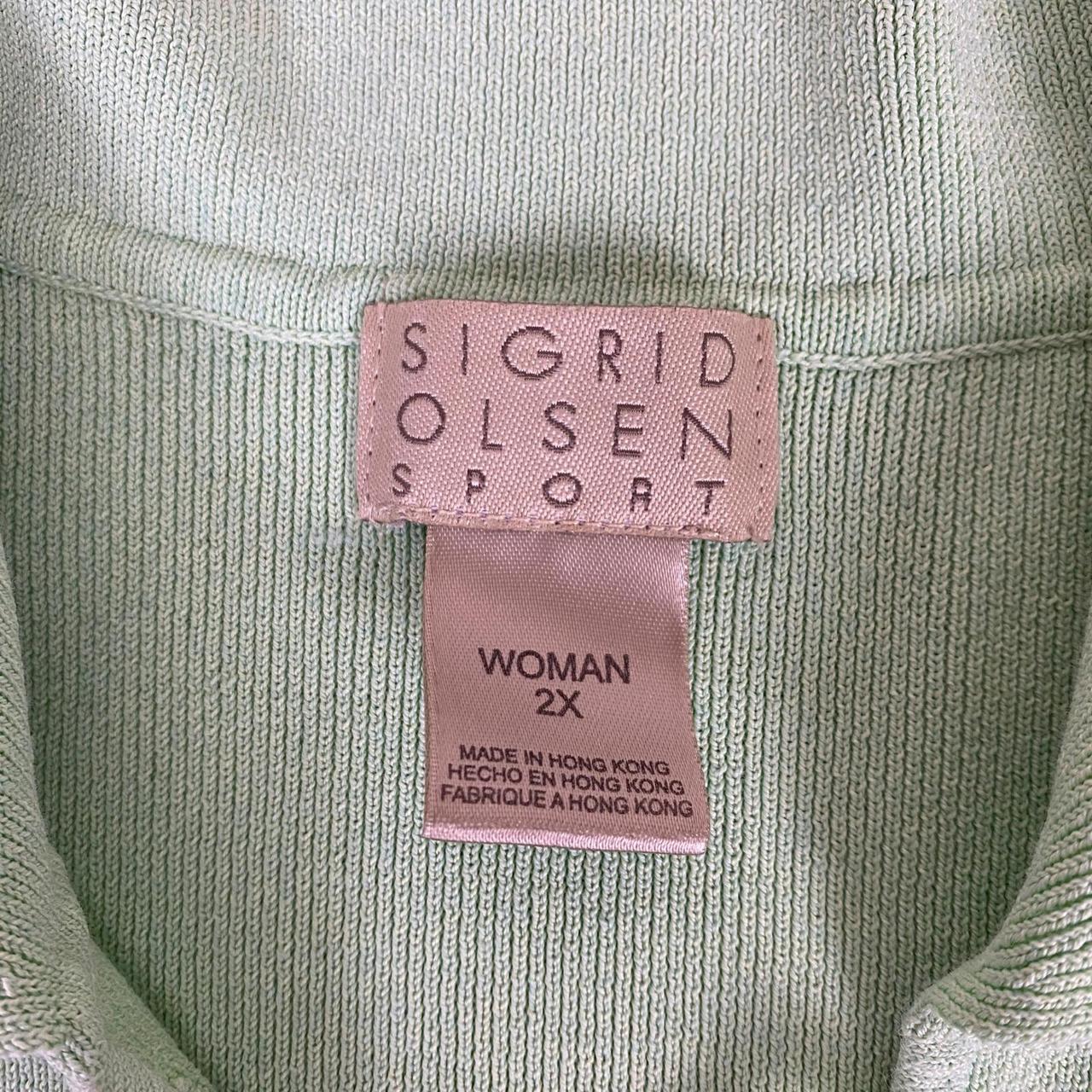 Preloved Women's Shirt - Green - XXL – Sigrid Ols… - image 2