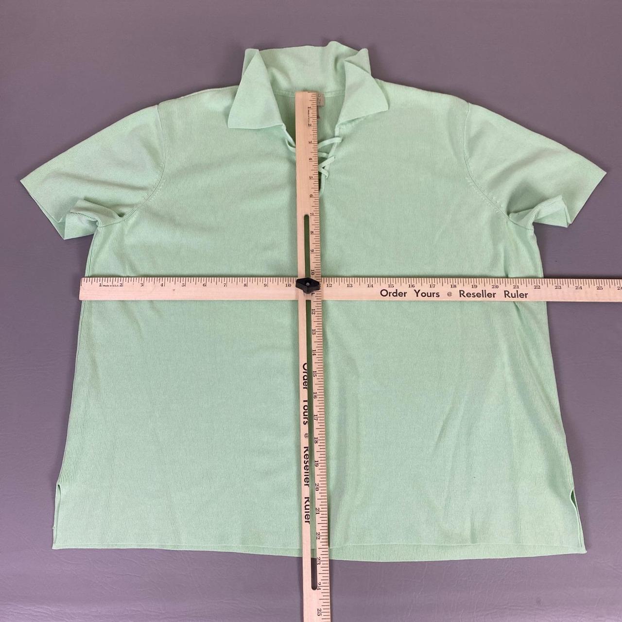 Preloved Women's Shirt - Green - XXL – Sigrid Ols… - image 4