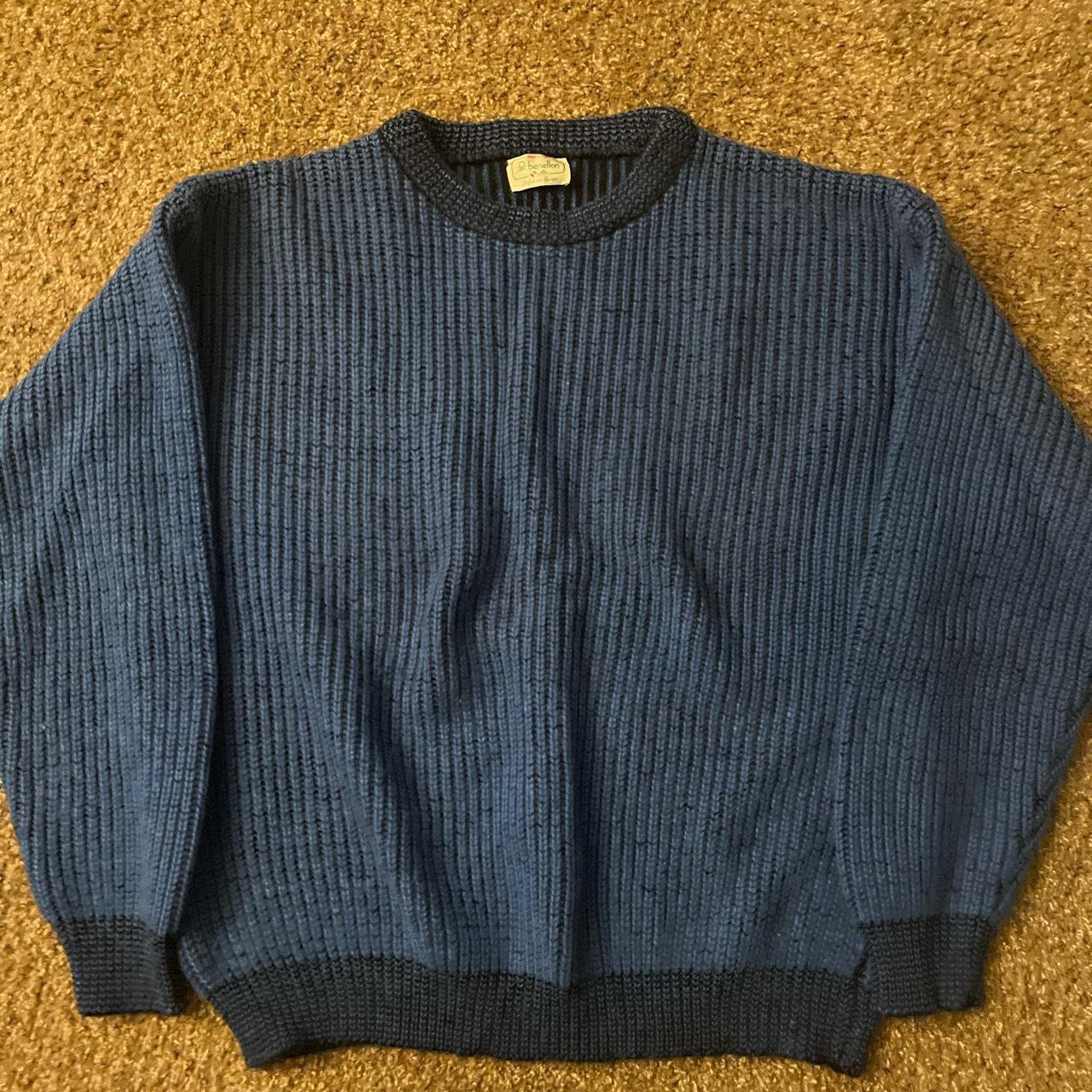 Vintage benellon oversized boxy sweater -no size... - Depop