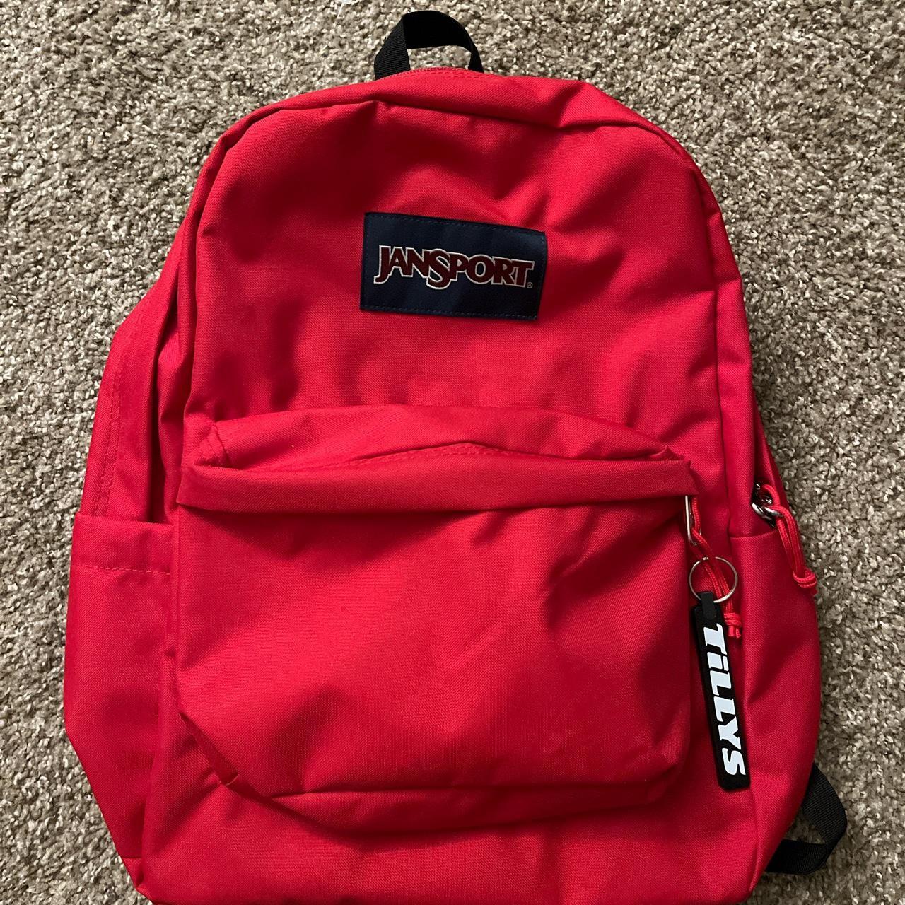 Red Jansport backpack like new jansport tillys... Depop