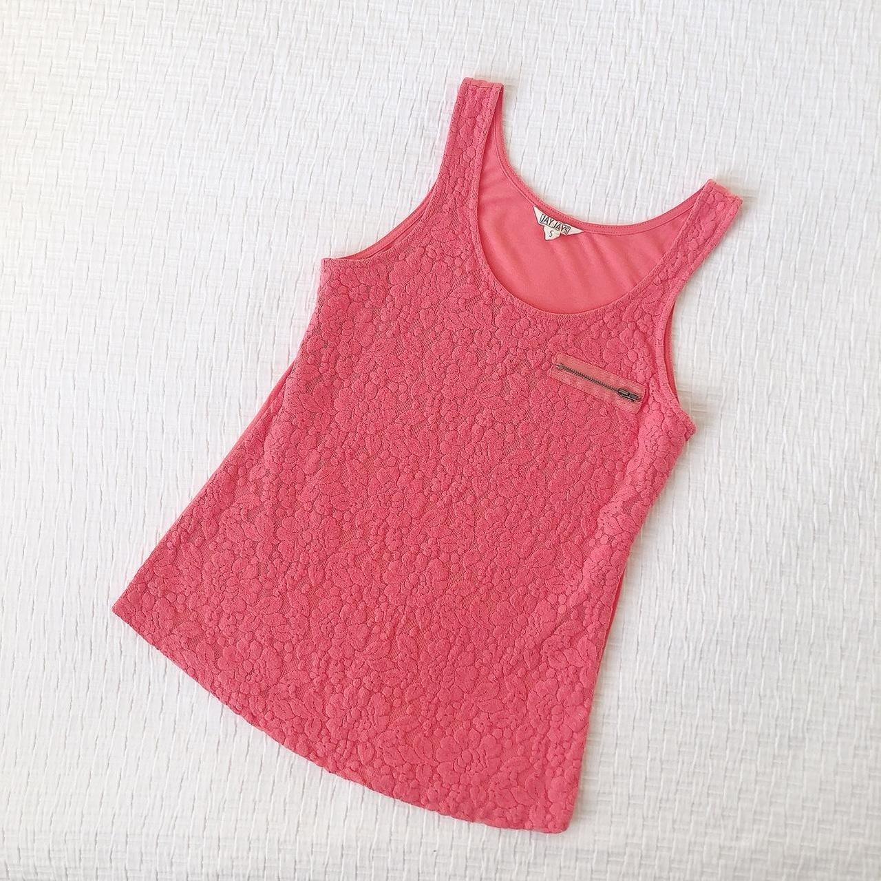 Y2K VINTAGE FLORAL PINK TOP Size S Worn Depop