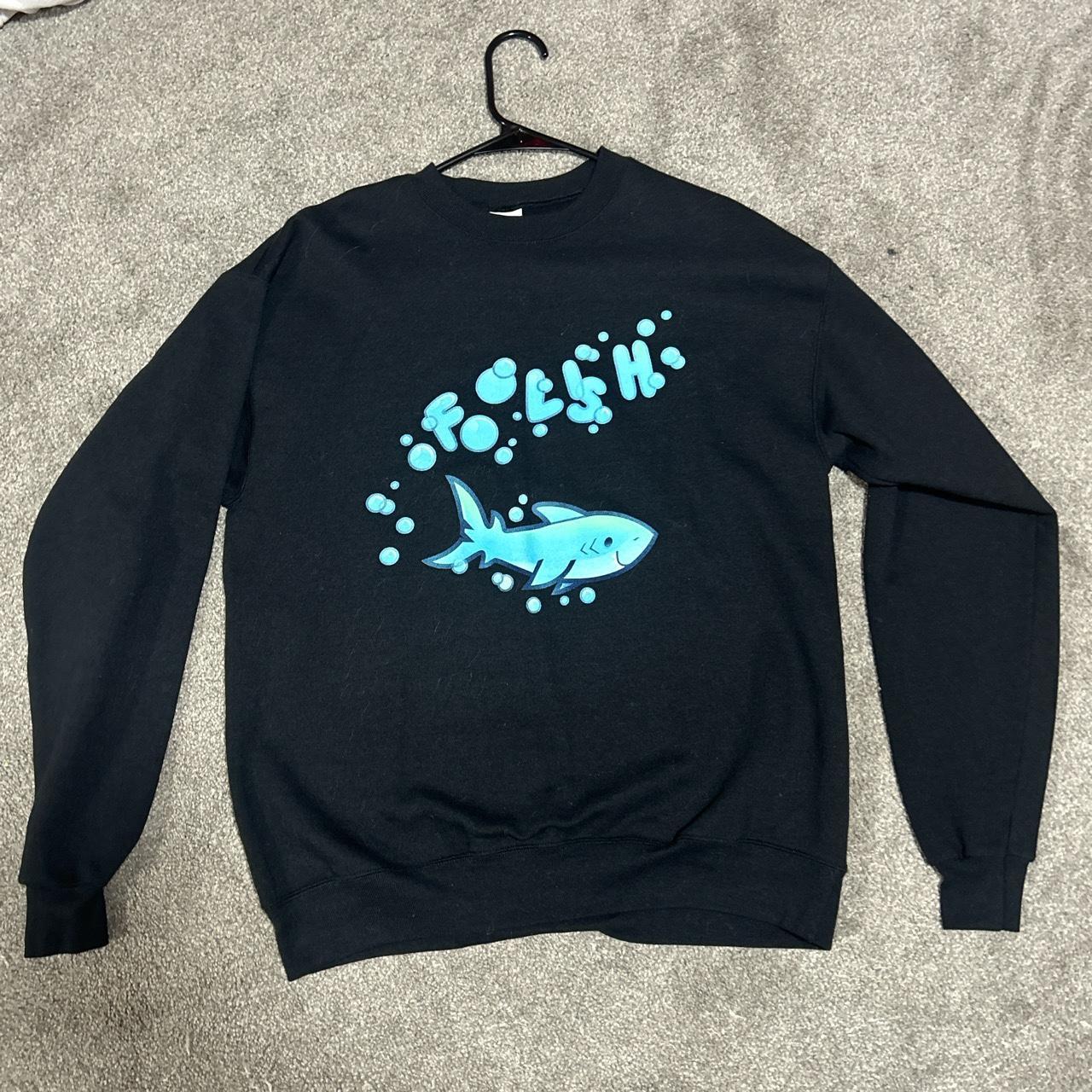 Dsmp Foolish Shark Crewneck - Depop